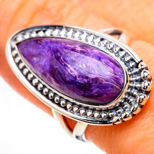 Charoite Rings handcrafted by Ana Silver Co - RING133029