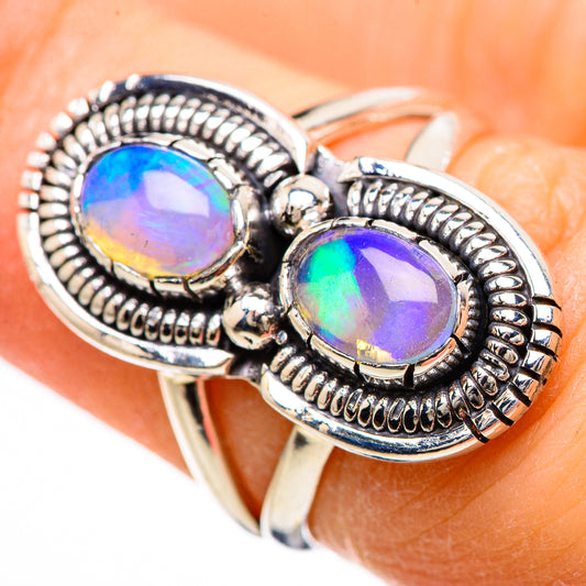 Ethiopian Opal Rings handcrafted by Ana Silver Co - RING133038