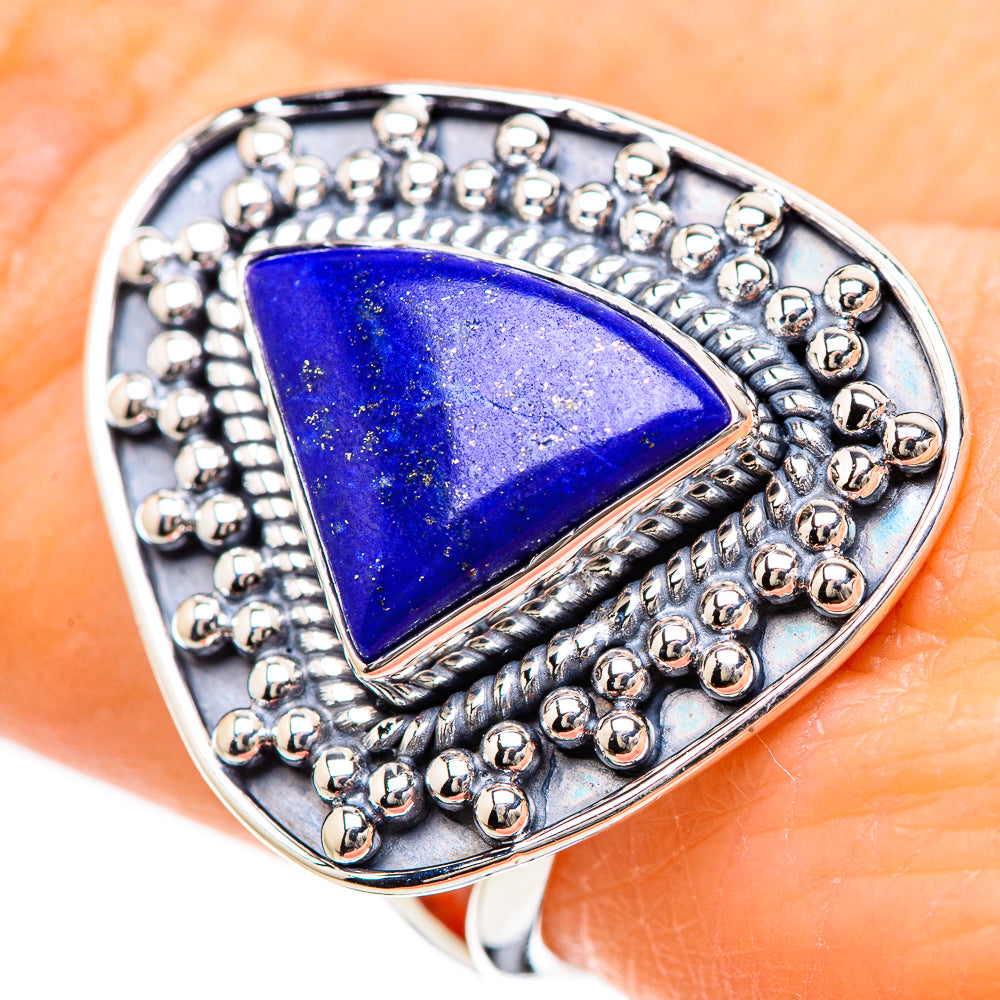 Lapis Lazuli Rings handcrafted by Ana Silver Co - RING133042