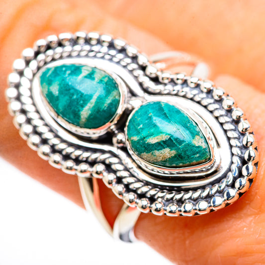Amazonite Rings handcrafted by Ana Silver Co - RING133049