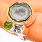 Coconut Geode Druzy Rings handcrafted by Ana Silver Co - RING133052