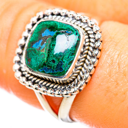 Malachite Rings handcrafted by Ana Silver Co - RING133054