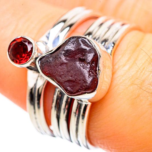 Garnet Rings handcrafted by Ana Silver Co - RING133059