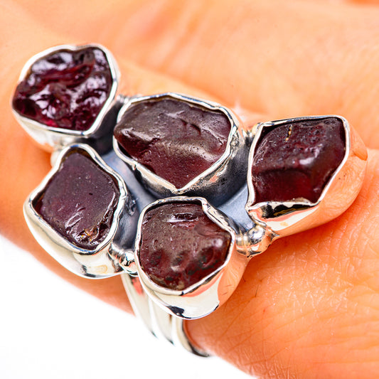 Garnet Rings handcrafted by Ana Silver Co - RING133060