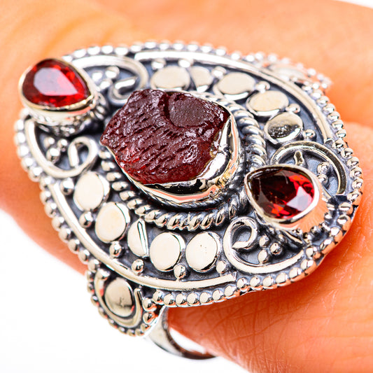 Garnet Rings handcrafted by Ana Silver Co - RING133061