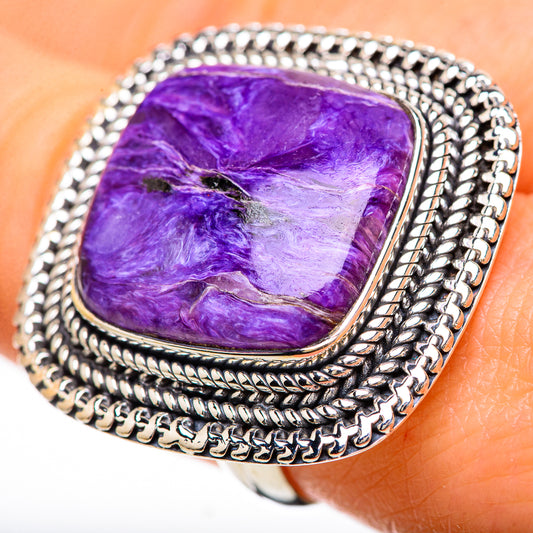 Charoite Rings handcrafted by Ana Silver Co - RING133063