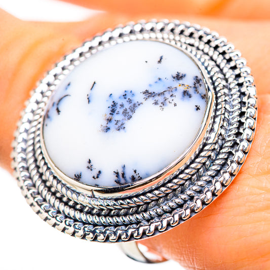 Dendritic Opal Rings handcrafted by Ana Silver Co - RING133068