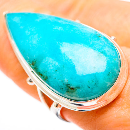 Peruvian Amazonite Rings handcrafted by Ana Silver Co - RING133075