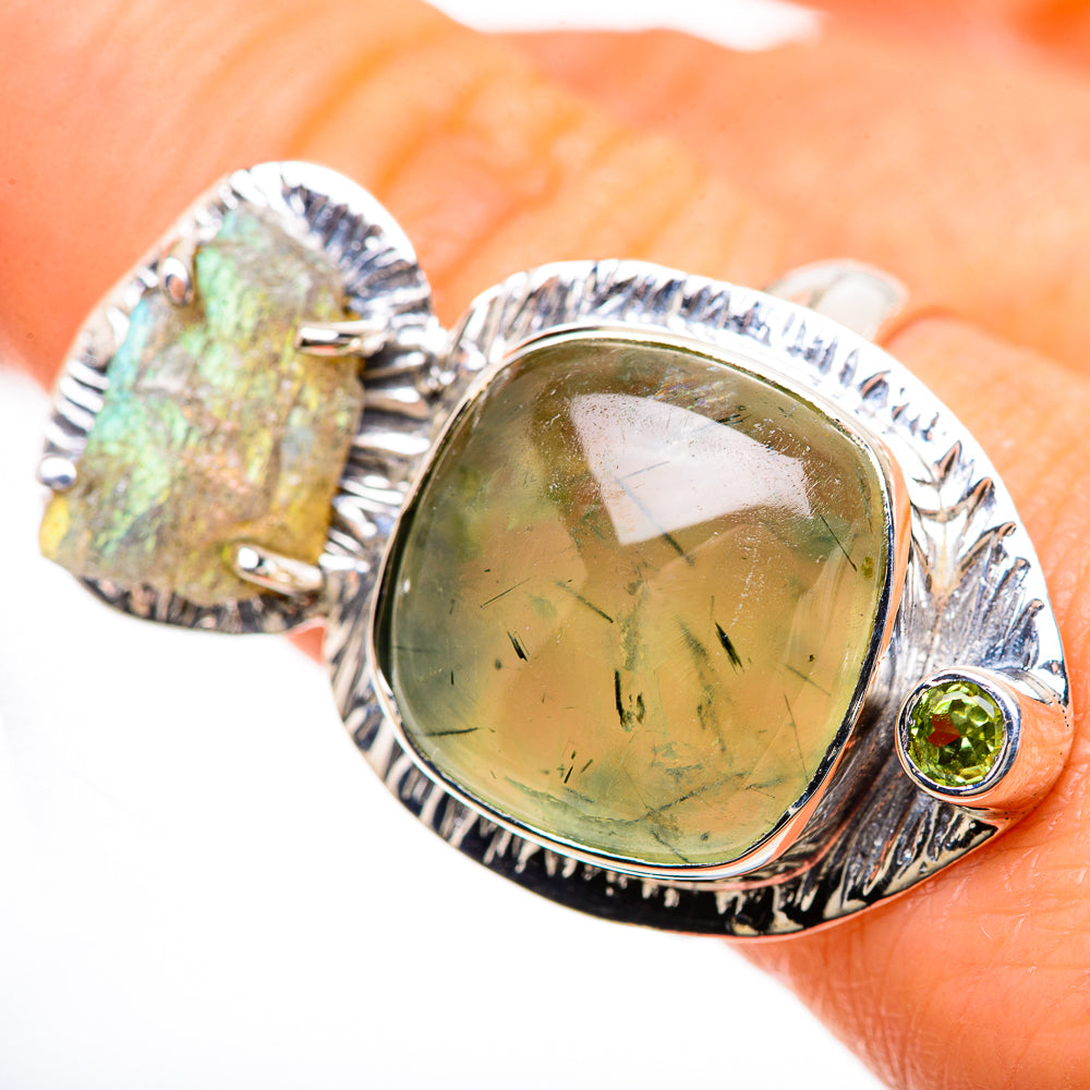Prehnite Rings handcrafted by Ana Silver Co - RING133084