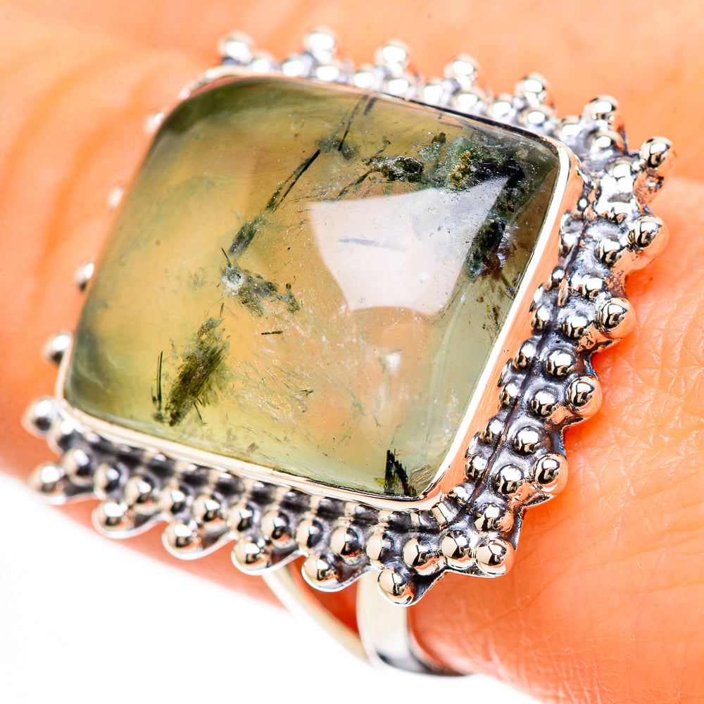 Prehnite Rings handcrafted by Ana Silver Co - RING133086