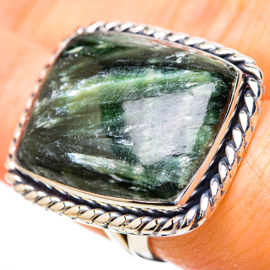Seraphinite Rings handcrafted by Ana Silver Co - RING133091