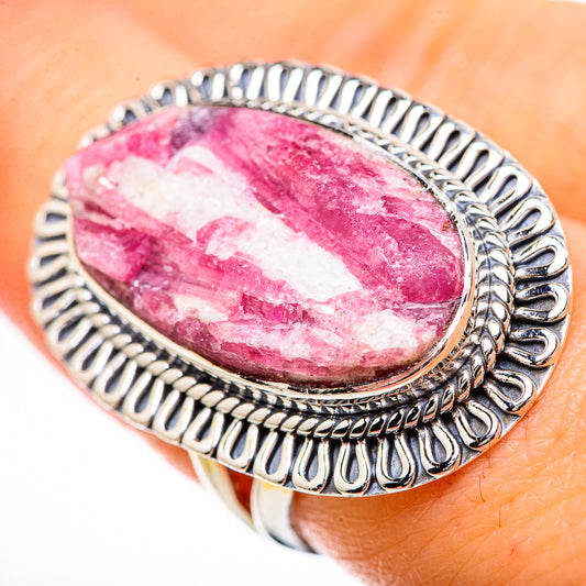 Pink Tourmaline Rings handcrafted by Ana Silver Co - RING133095
