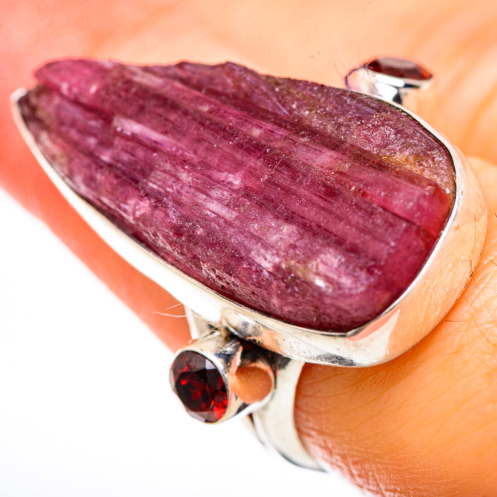 Pink Tourmaline Rings handcrafted by Ana Silver Co - RING133096