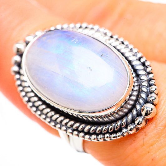 Blue Lace Agate Rings handcrafted by Ana Silver Co - RING133102