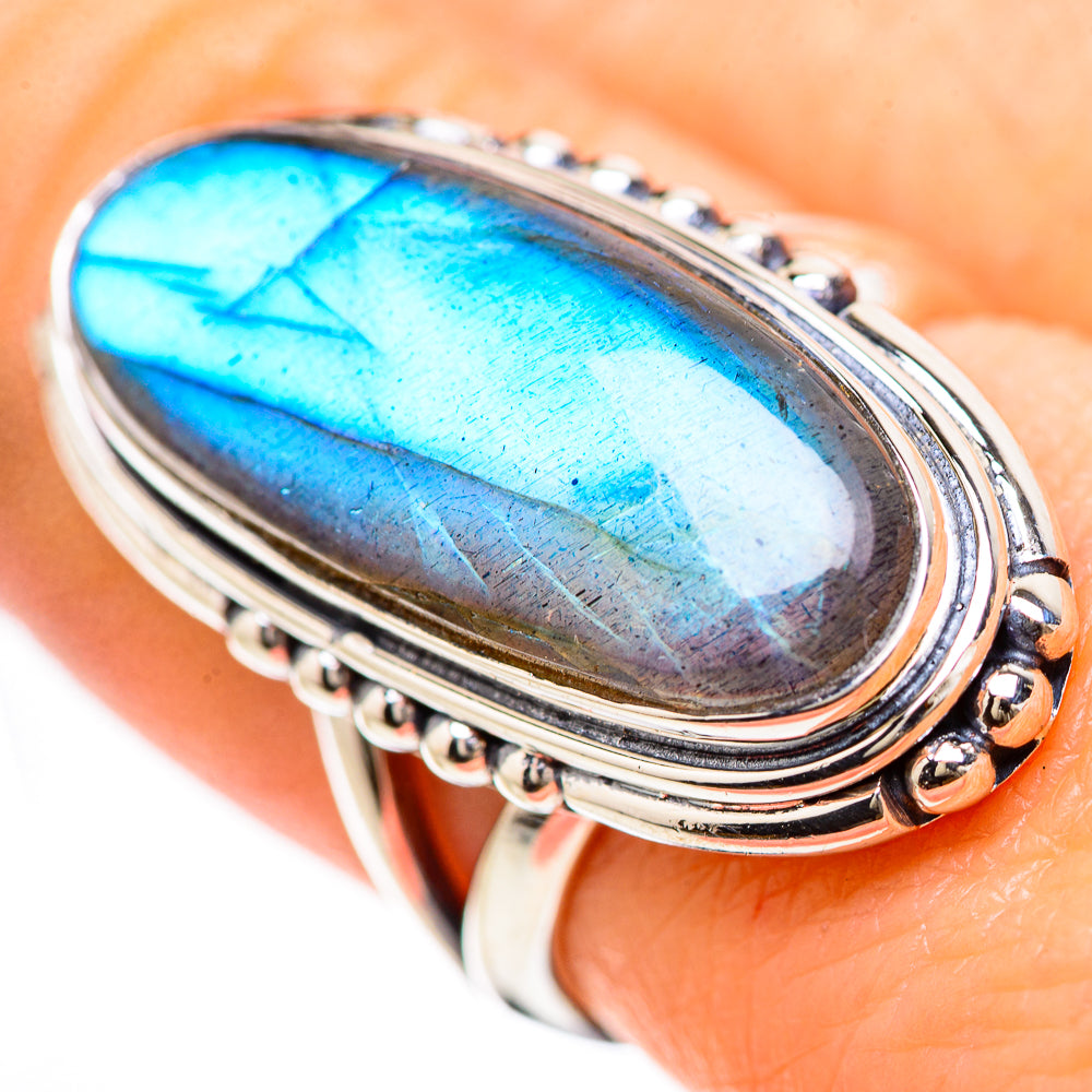 Labradorite Rings handcrafted by Ana Silver Co - RING133111