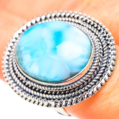 Larimar Rings handcrafted by Ana Silver Co - RING133115