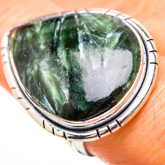 Seraphinite Rings handcrafted by Ana Silver Co - RING133121