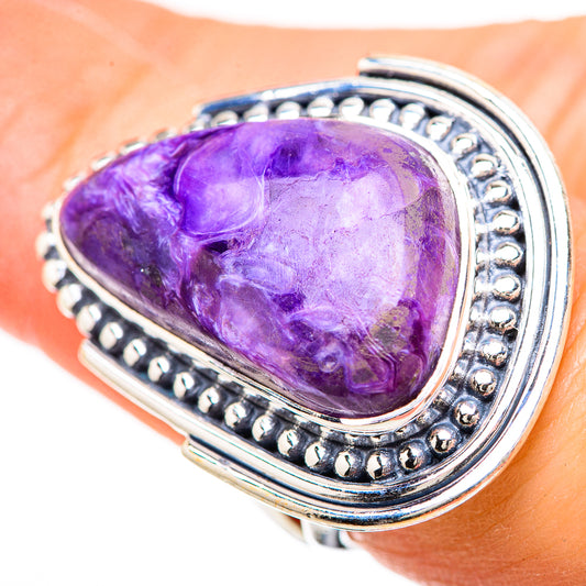 Charoite Rings handcrafted by Ana Silver Co - RING133132
