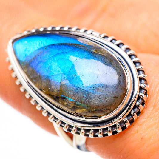 Labradorite Rings handcrafted by Ana Silver Co - RING133144