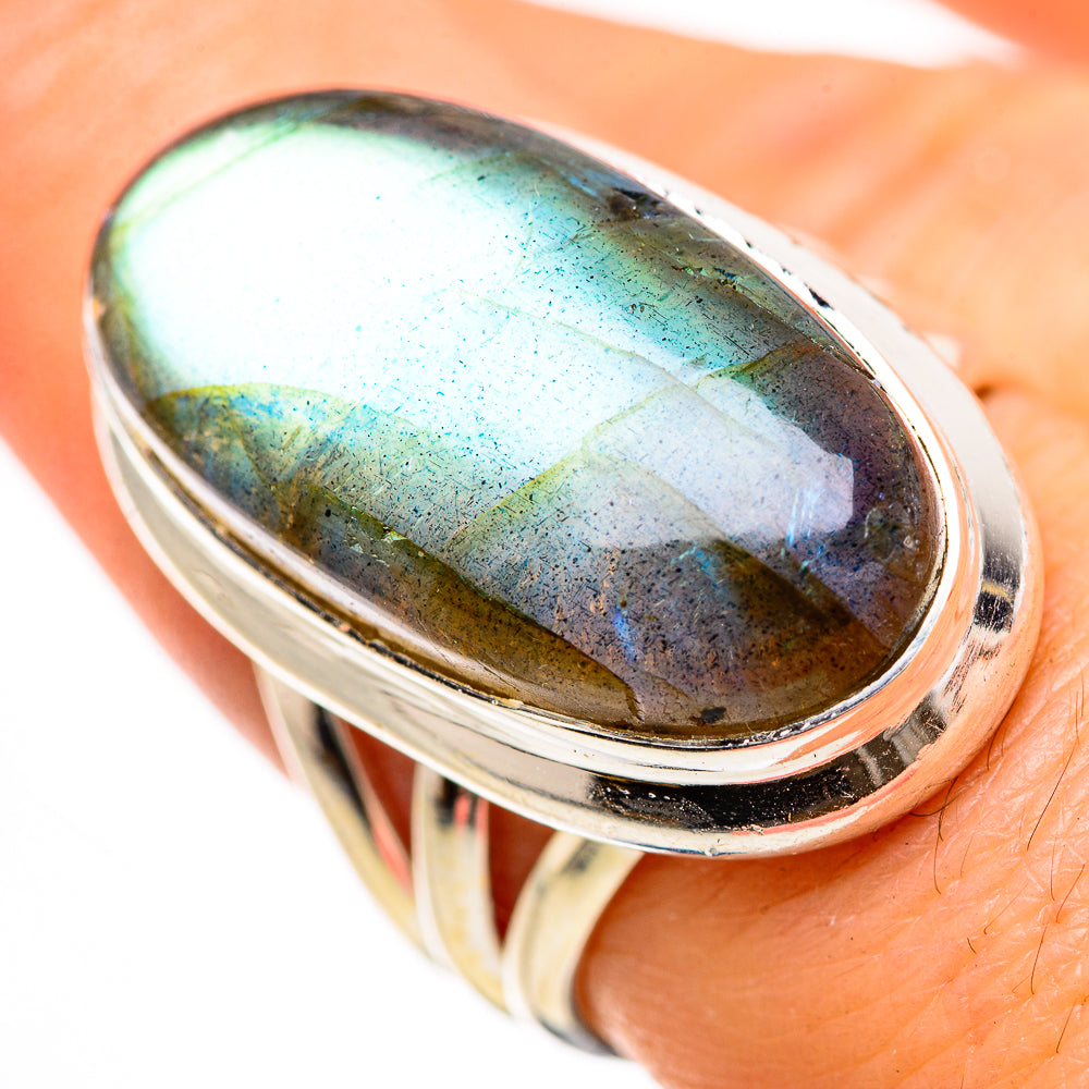 Labradorite Rings handcrafted by Ana Silver Co - RING133149