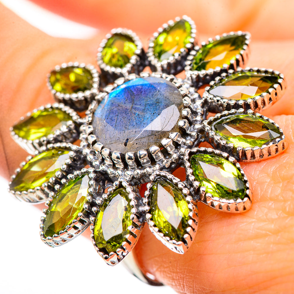 Labradorite Rings handcrafted by Ana Silver Co - RING133152
