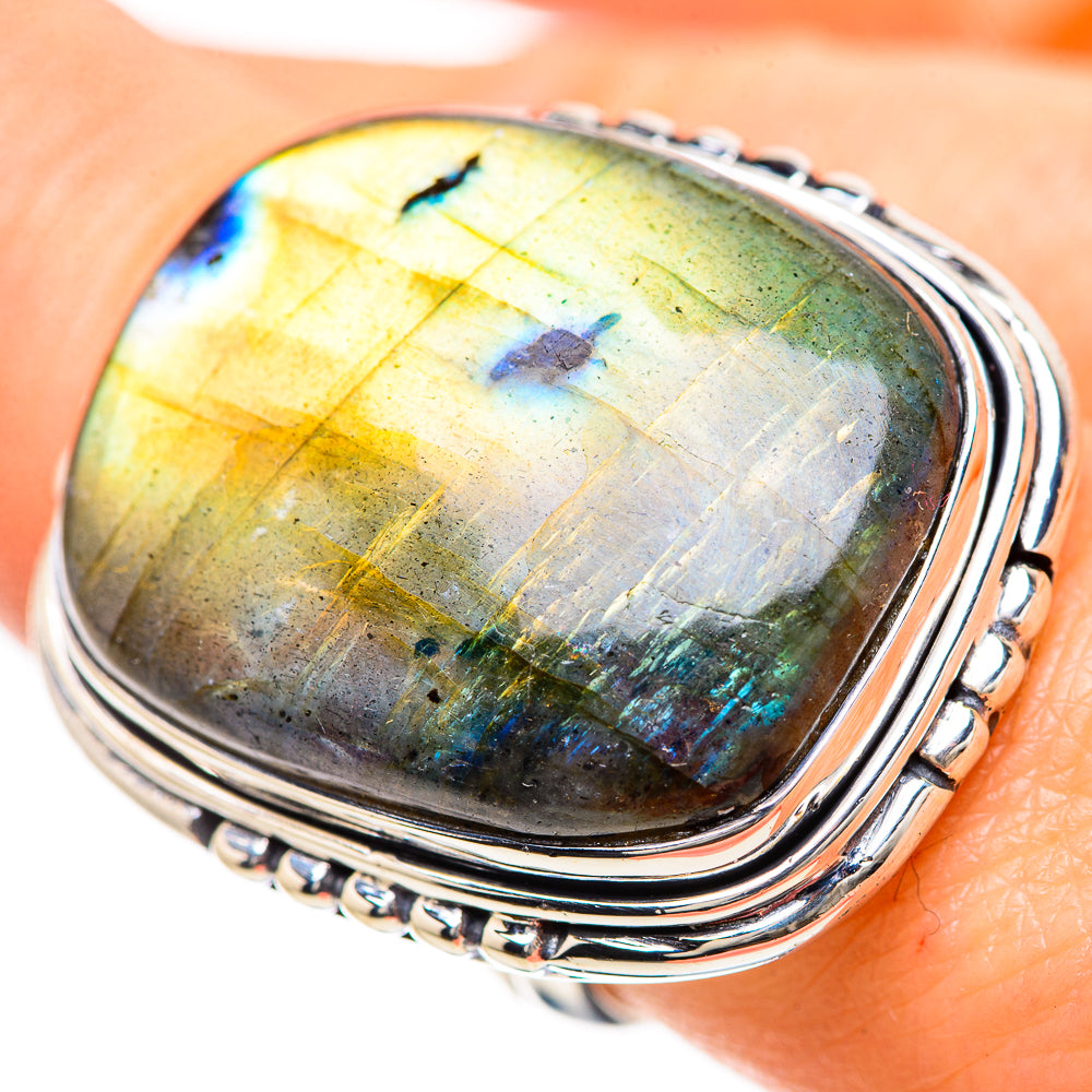 Labradorite Rings handcrafted by Ana Silver Co - RING133154