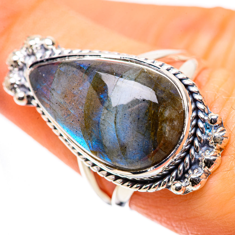 Labradorite Rings handcrafted by Ana Silver Co - RING133166