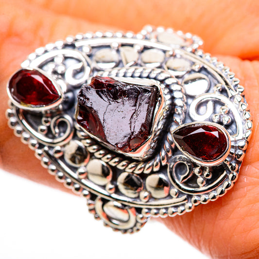 Garnet Rings handcrafted by Ana Silver Co - RING133175