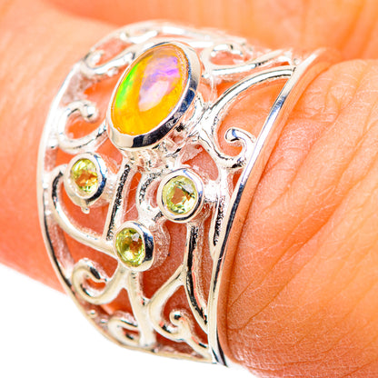 Ethiopian Opal Rings handcrafted by Ana Silver Co - RING133189