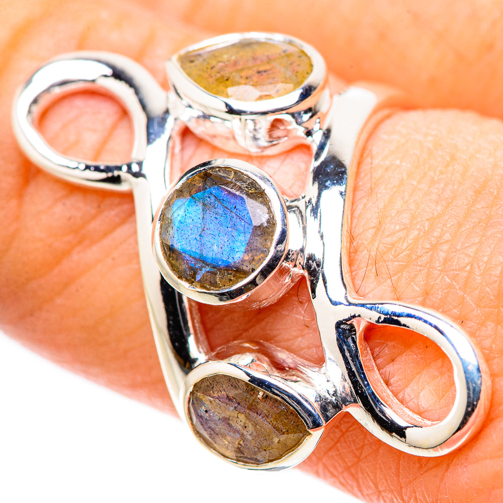Labradorite Rings handcrafted by Ana Silver Co - RING133193