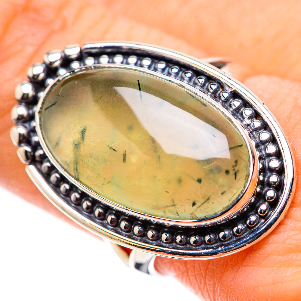 Prehnite Rings handcrafted by Ana Silver Co - RING133197