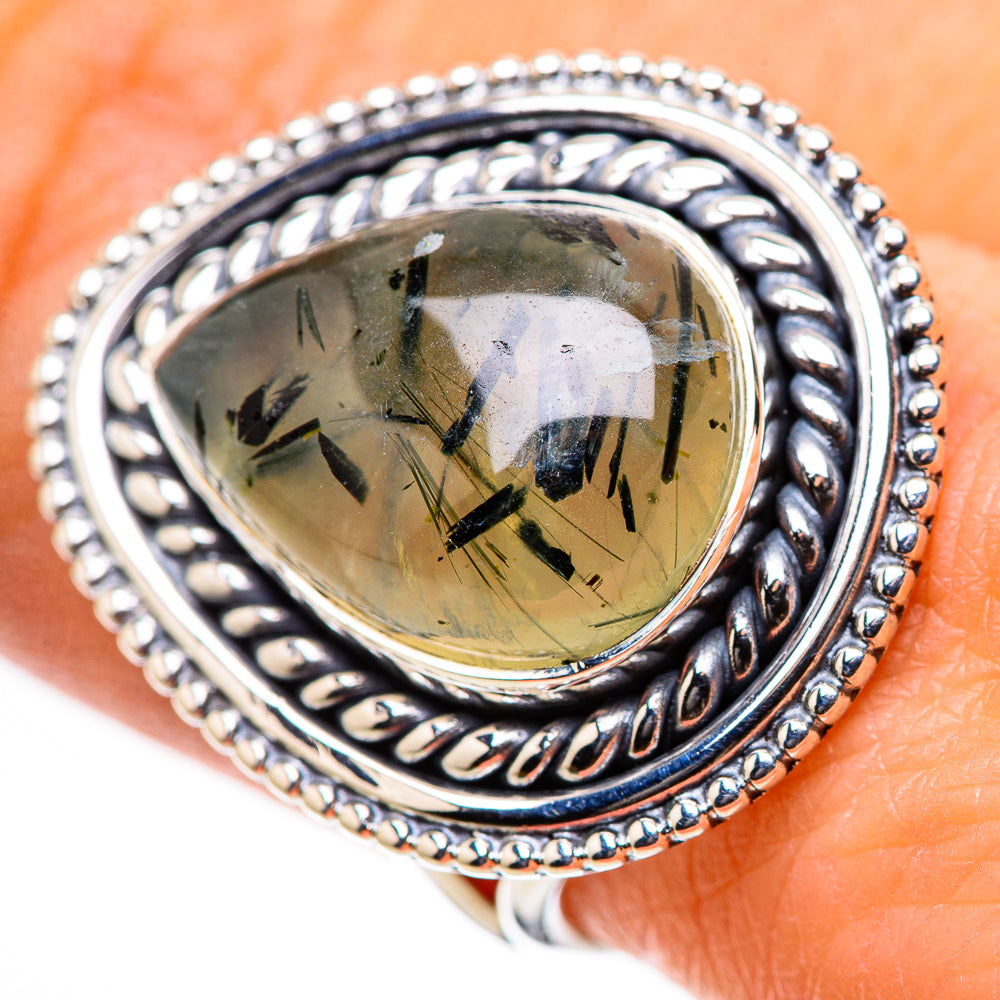 Prehnite Rings handcrafted by Ana Silver Co - RING133220