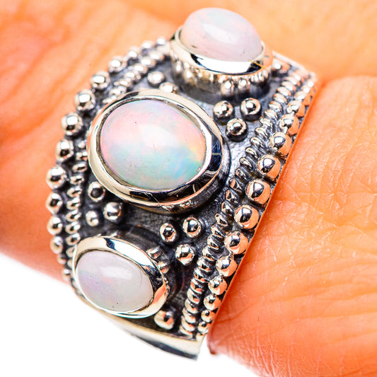 Ethiopian Opal Rings handcrafted by Ana Silver Co - RING133236
