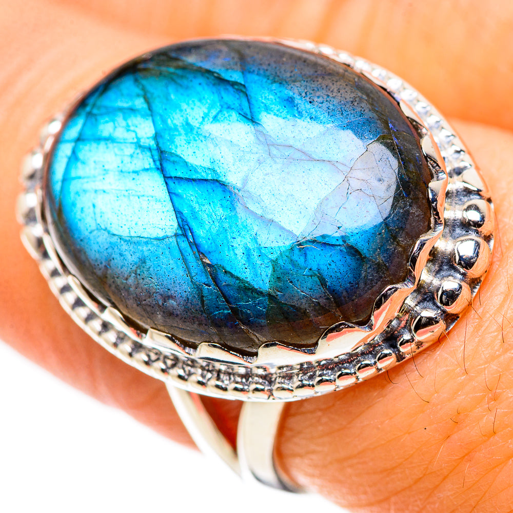 Labradorite Rings handcrafted by Ana Silver Co - RING133242