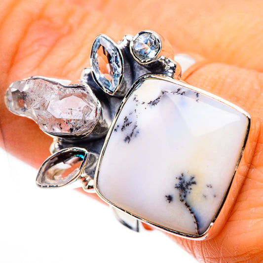 Dendritic Opal Rings handcrafted by Ana Silver Co - RING133250