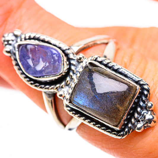 Labradorite Rings handcrafted by Ana Silver Co - RING133260