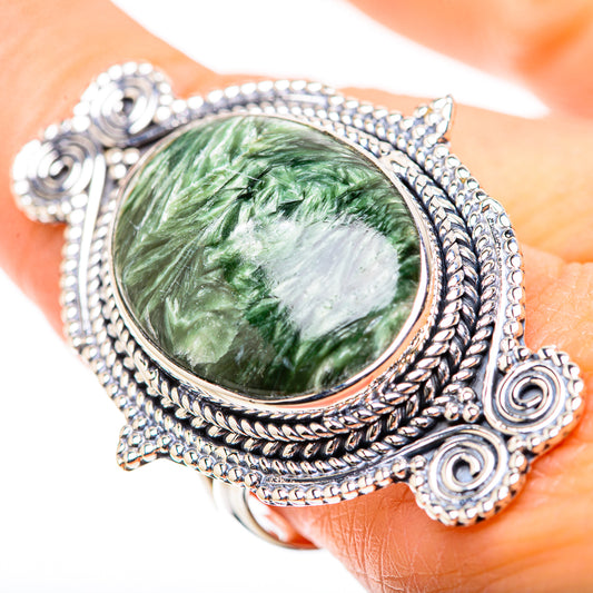 Seraphinite Rings handcrafted by Ana Silver Co - RING133265