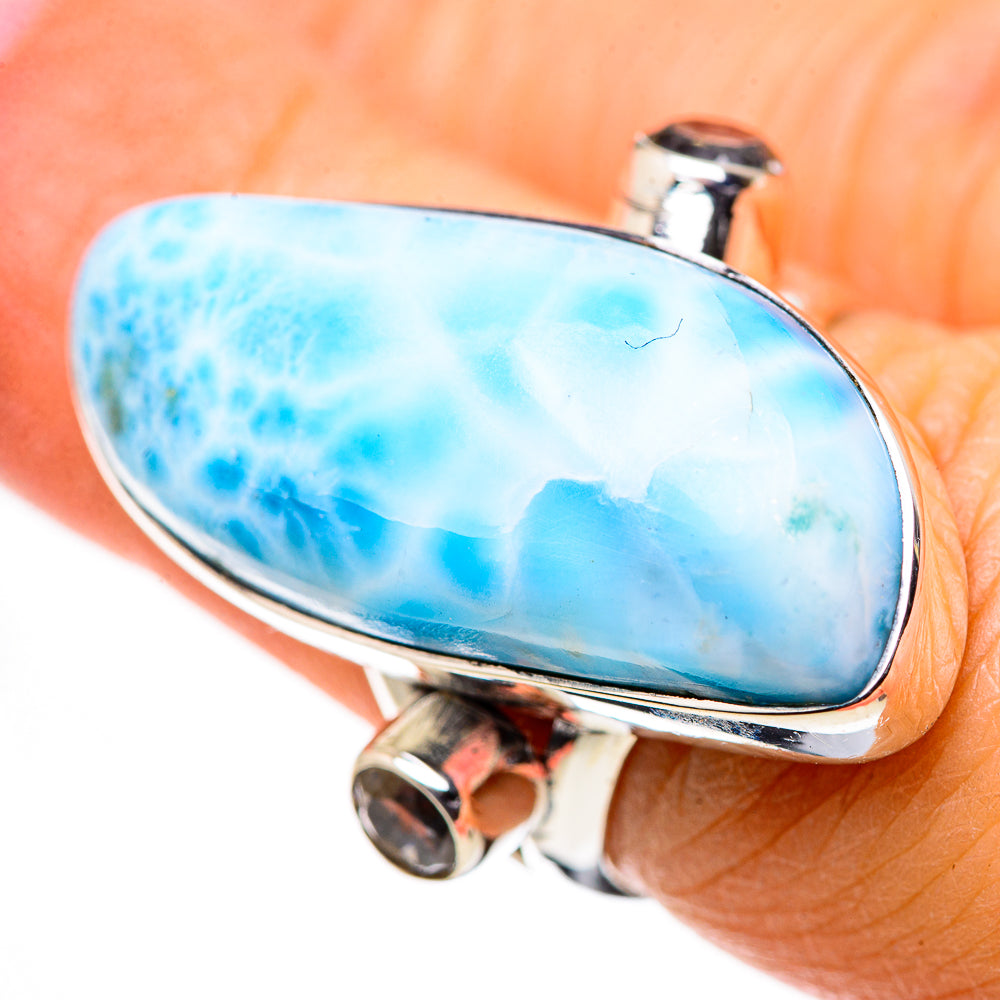 Larimar Rings handcrafted by Ana Silver Co - RING133282