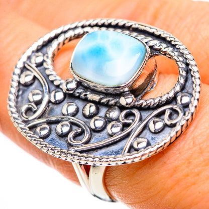 Larimar Rings handcrafted by Ana Silver Co - RING133288