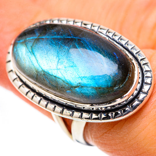 Labradorite Rings handcrafted by Ana Silver Co - RING133290