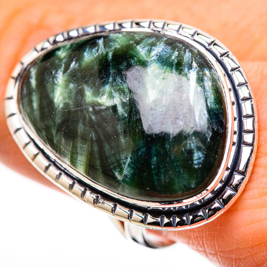 Seraphinite Rings handcrafted by Ana Silver Co - RING133296
