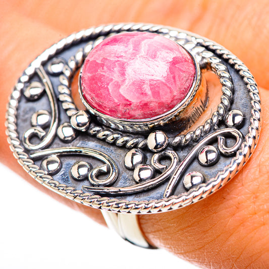 Rhodochrosite Rings handcrafted by Ana Silver Co - RING133300