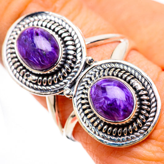 Charoite Rings handcrafted by Ana Silver Co - RING133301