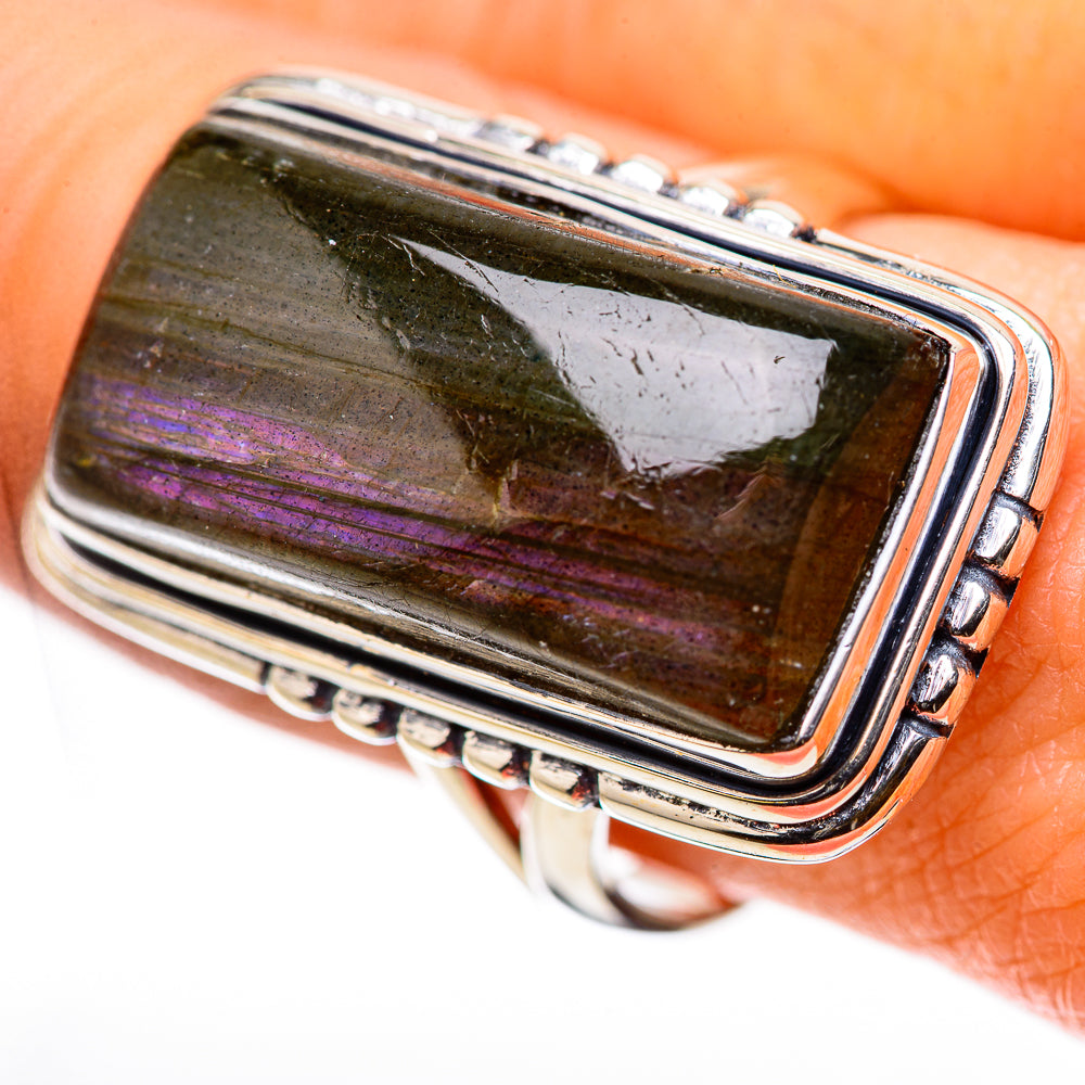 Labradorite Rings handcrafted by Ana Silver Co - RING133302