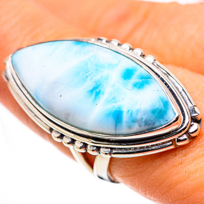 Larimar Rings handcrafted by Ana Silver Co - RING133307
