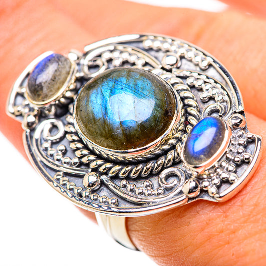Labradorite Rings handcrafted by Ana Silver Co - RING133310