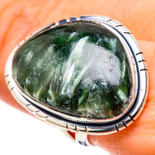 Seraphinite Rings handcrafted by Ana Silver Co - RING133318