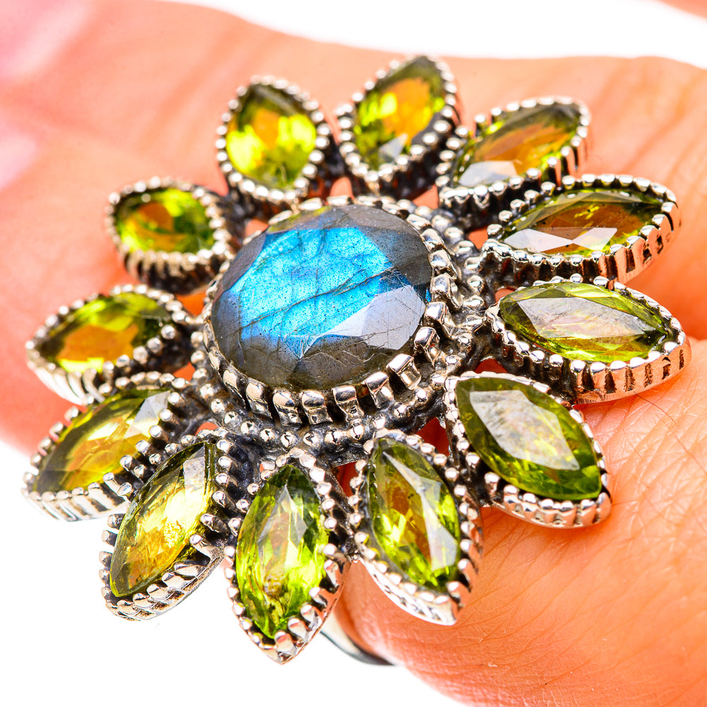 Labradorite Rings handcrafted by Ana Silver Co - RING133319
