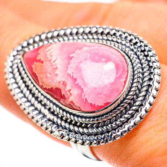 Rhodochrosite Rings handcrafted by Ana Silver Co - RING133324