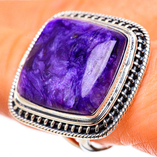 Charoite Rings handcrafted by Ana Silver Co - RING133325